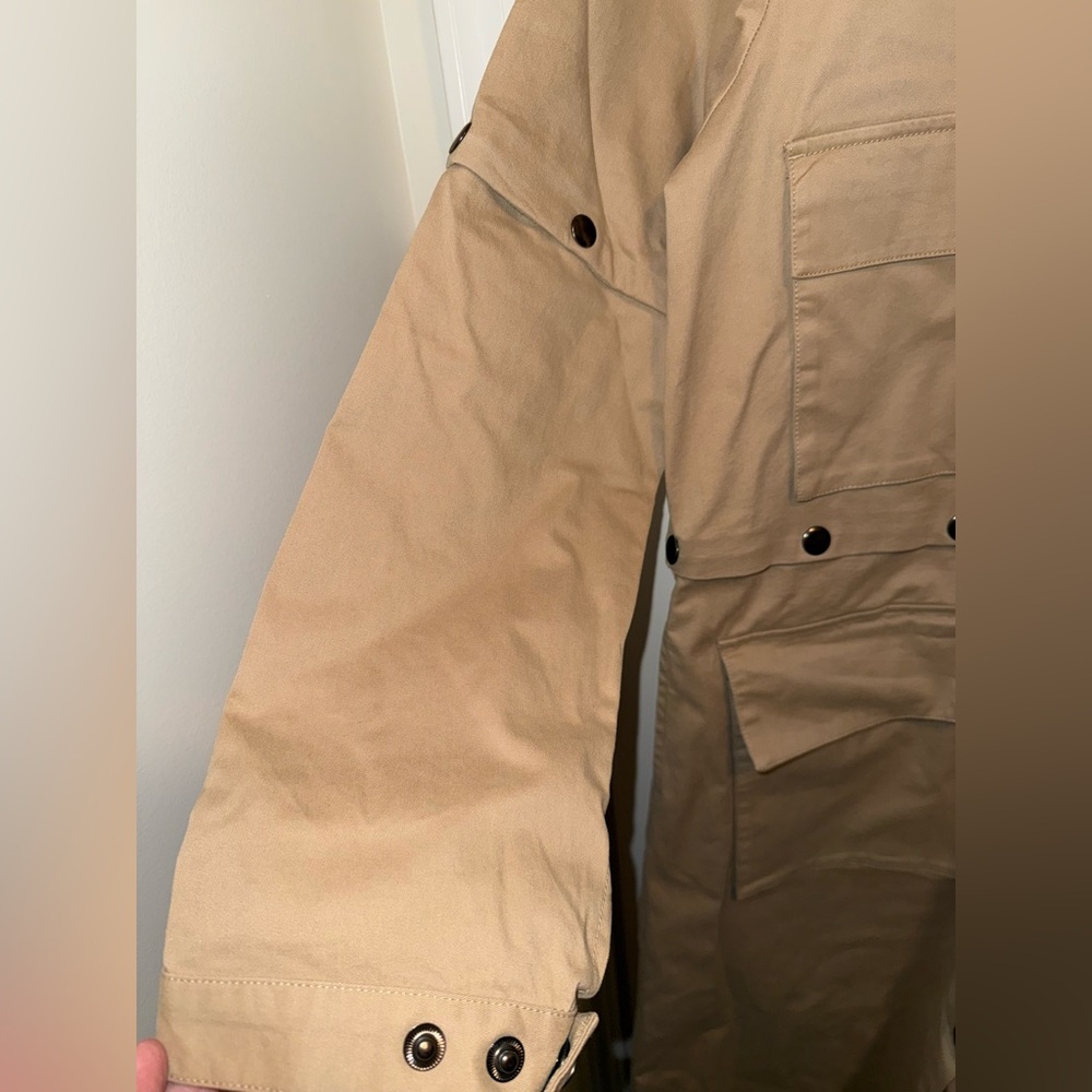 The Drop Women's Tan Convertible Utility Coat Size Small NWT - Picture 3 of 11